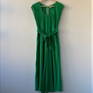 Anthropologie Maeve Jumpsuit Wide Leg Green Size 6